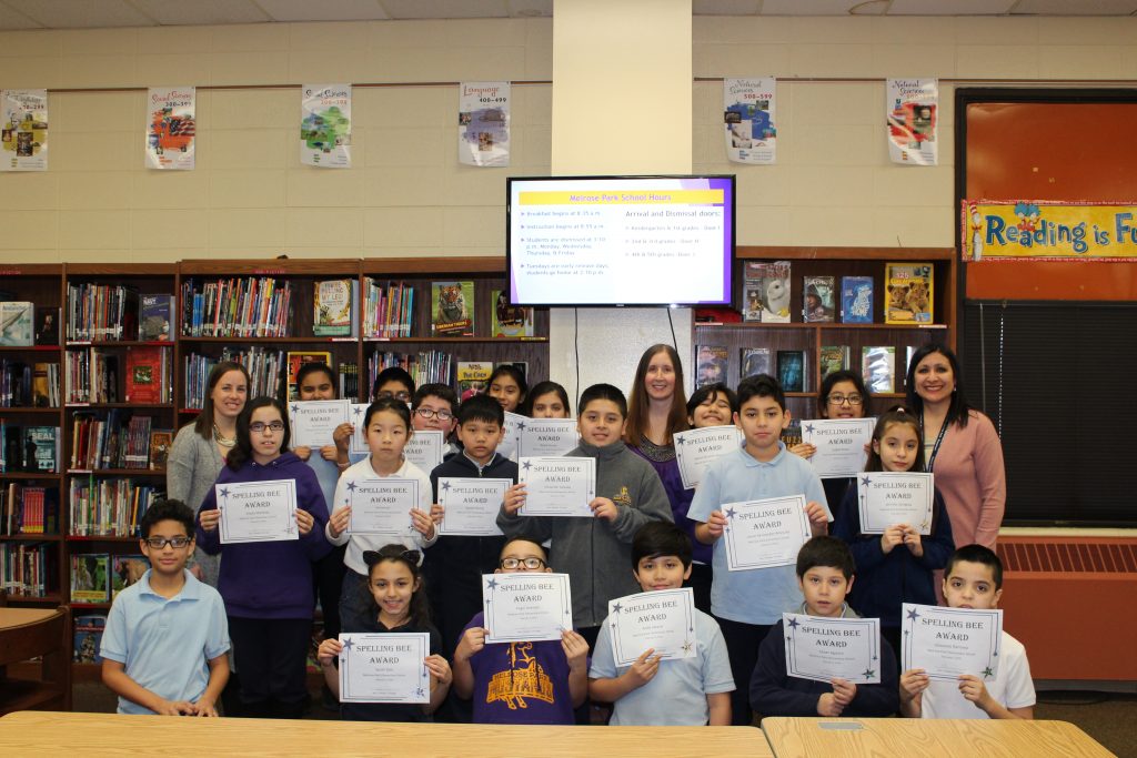 Melrose Park Elementary School - 2017-18 Spelling Bee Winners