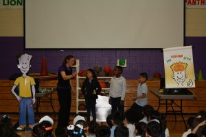 women and children performing